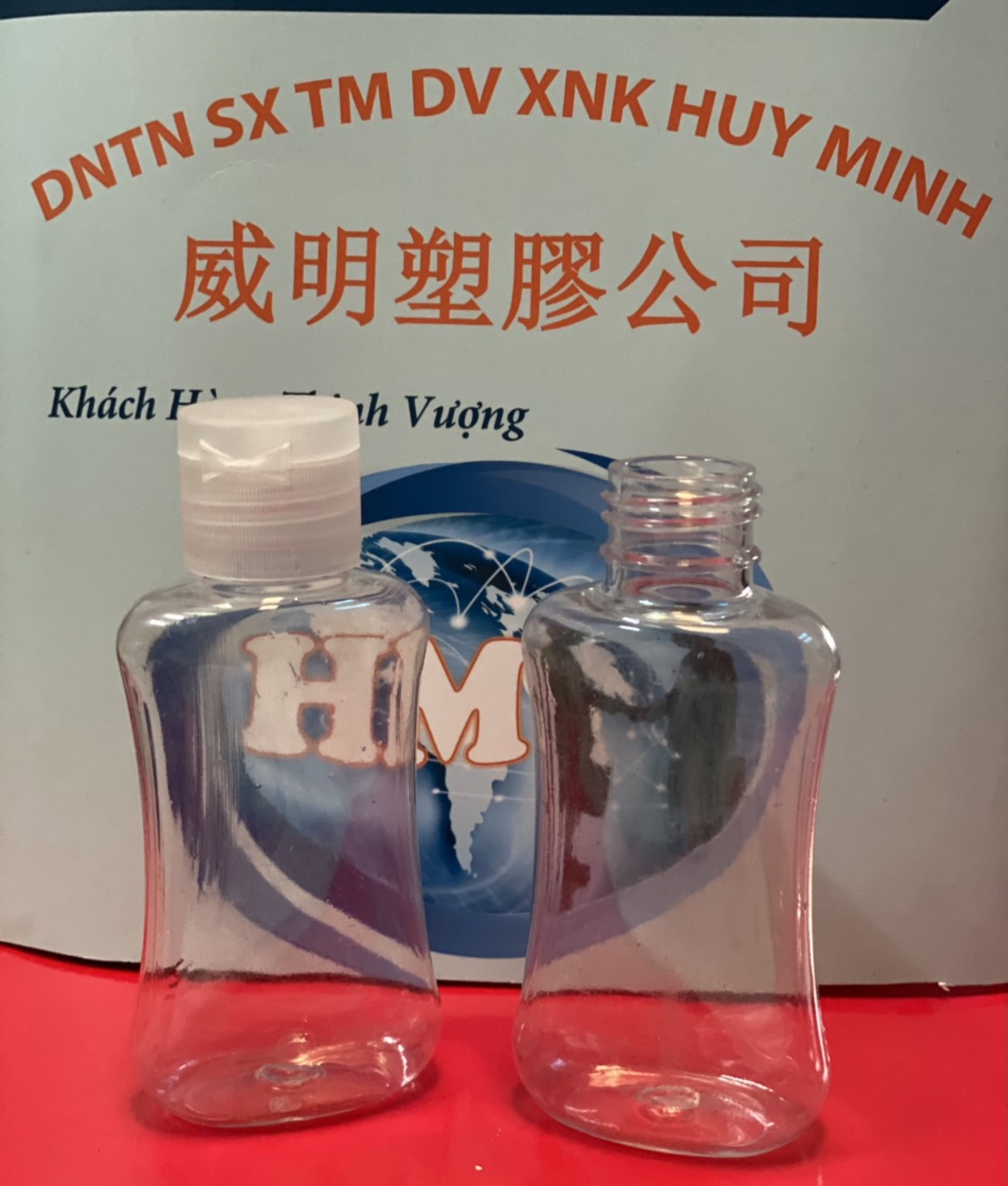 CHAI ĐỰNG DUNG DỊCH RỬA TAY 3 SỌC HÔNG 100ML